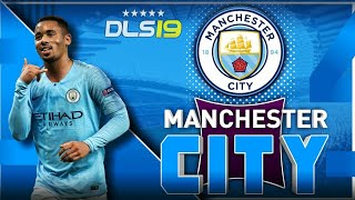 الحصول على فريق مانشستر سيتي / الا عبين+الشعار+الابسة/  dream league soccer 2019