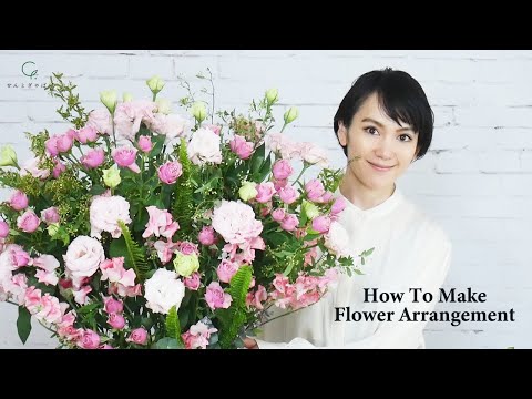 【自然音・フラワーアレンジメント】春の花たっぷりピンキーアレンジメント*ASMR*Making Flower Arrangements*鳥の囀り*Spring Pink*Bird tweeting