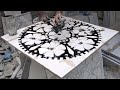 How to Make Floor Tiles Step by Step Process | Marble Floor Design | Making Yard