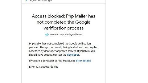 Access blocked: App not completed the Google verification process error in oauth2