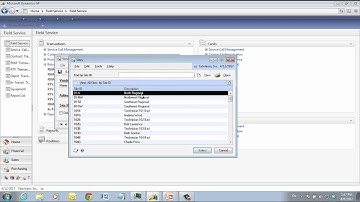 Microsoft Dynamics GP Field service (Returns Management)setup Part 2/2.wmv