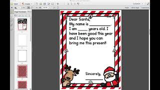 Santa Letter Writing Activities