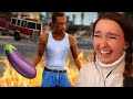 MOM.. PLEASE DON'T WATCH THIS VIDEO | First Time Playing GTA San Andreas [4] thumbnail