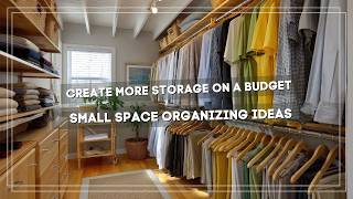 Create More storage on a Budget: TOP 10 Small Space Organizing Ideas!