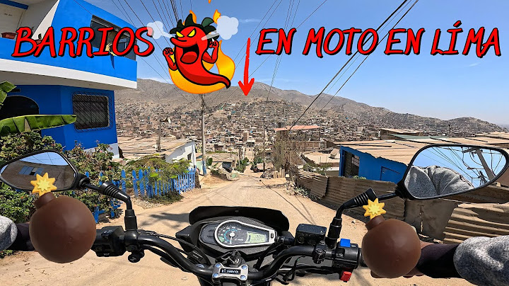 BARRIOS PICANTE EN MOTO EN LÍMA