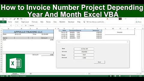How to Invoice Number Project Depending Year And Month Excel VBA
