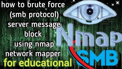 #how to brute force smb password using nmap network mapper for educational purpose