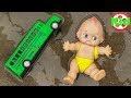 Tắm cho em bé, xe buýt, xe máy xúc, ô tô địa hình - đồ chơi trẻ em H937C Kid Studio