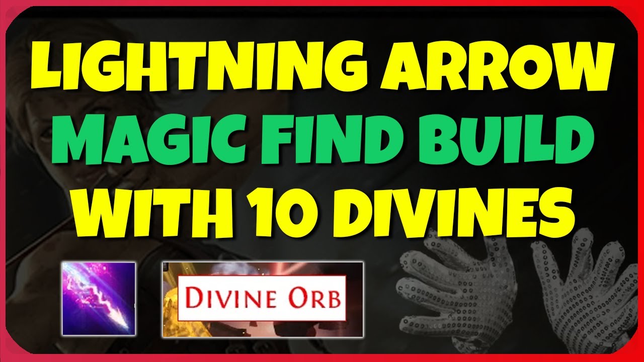 [POE 3.21] Magic Find Lightning Arrow Deadeye Build Overview Path of Exile Crucible YouTube