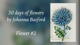 30 days of flowers by Johanna Basford - Flower #2