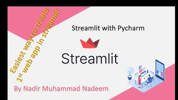 1st web app in streamlit framework | by Nadir Nadeem| easiest way