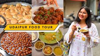 Best UDAIPUR Food Tour (Part 1) | Kachori, Doodh Jalebi, Dal Bati Thali, Cold Coffee & More | 4K