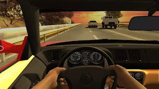 Racing In Car 2 ( OLD Ferrari Overtaking Maximum Speed 272 KM ) Android Gameplay Part 2 screenshot 2