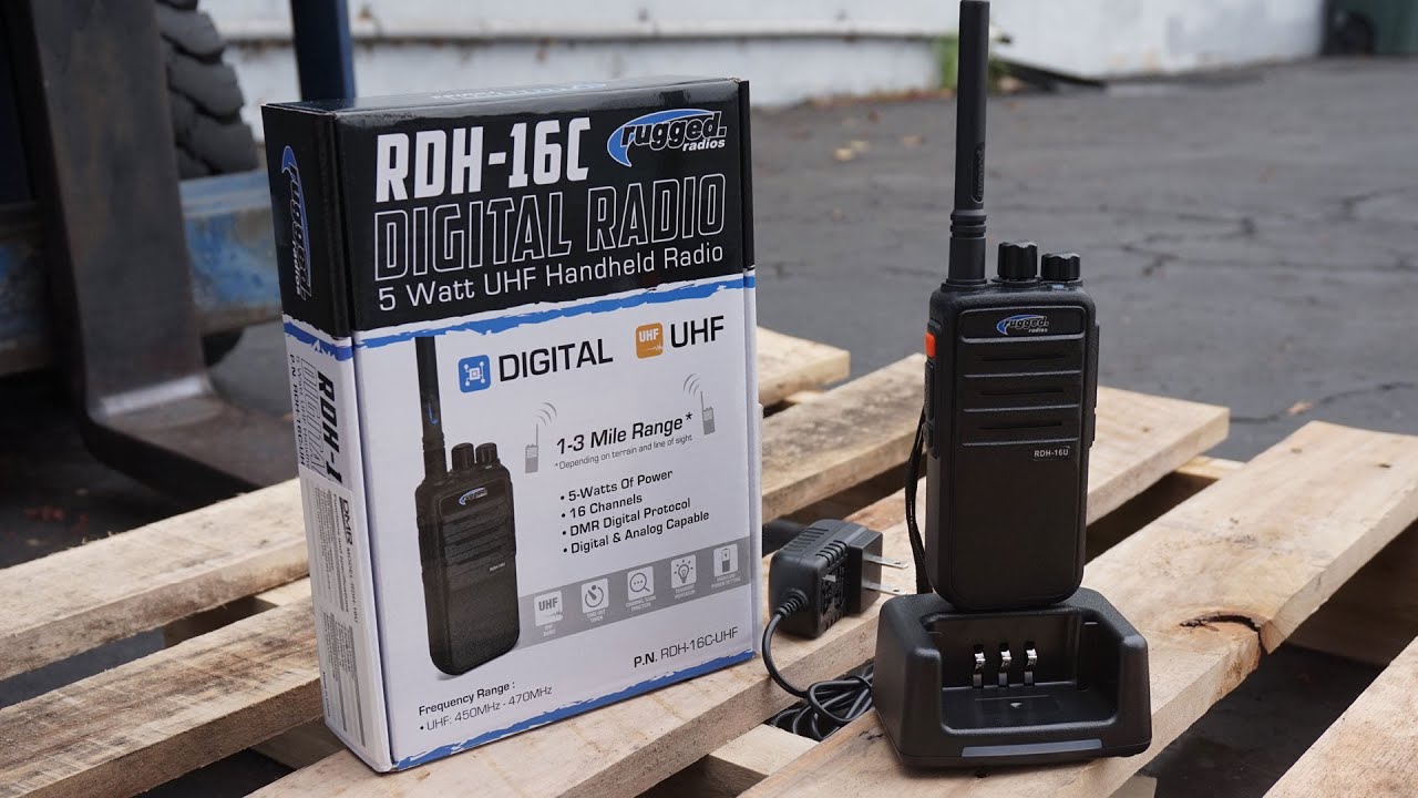 Rugged RDH16 UHF Business Band Handheld Radio - Digital and Analog –  We-Supply