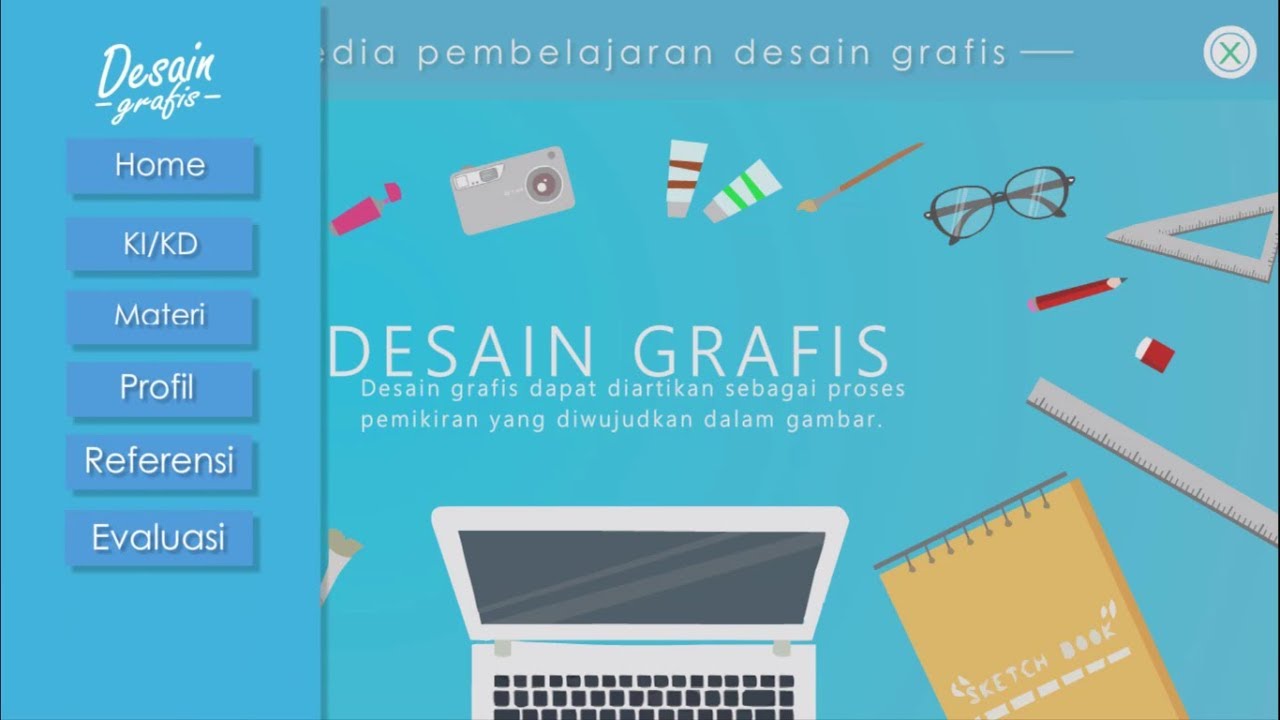 Media Pembelajaran Interaktif  Desain  Grafis  Edisi Review 