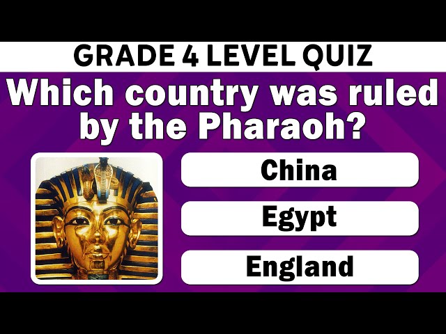 Grade 4 Quiz - General Knowledge Questions and Answers for Grade 4 class=