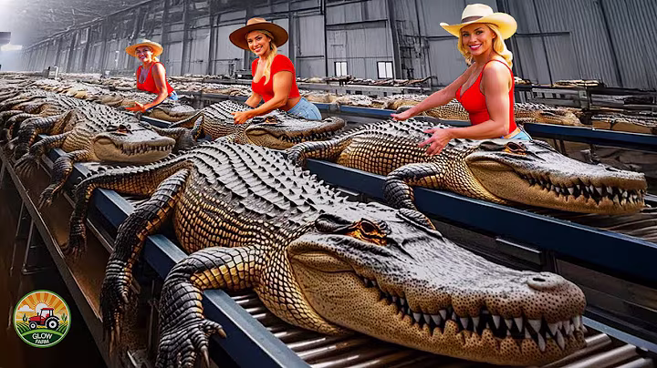 How Millions of Crocodiles Are Processed – Incredible Crocodile Farming for Meat & Skin in China