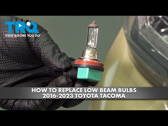 How to Replace Low Beam Bulbs 2016-2023 Toyota Tacoma - YouTube