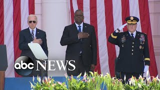 President Biden honors veterans during Memorial Day ceremony l ABCNL