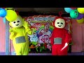 LUCU BADUT LALA & PO TELETUBBIES JOGET LAGU PERAHU LAYAR ACARA ULTAH UPIN IPIN TELETUBBIES NAIK TAYO