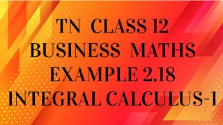TN 12th Business Maths Chapter 2 Example 2.18