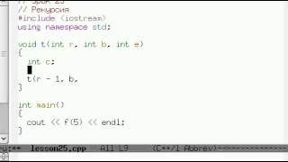 Урок 25. C++ Рекурсия. Ханойская башня