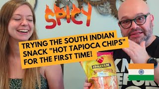 Flavor Explosion 💥 Snackmaster General & Niece Try South Indian Hot Tapioca Chips for the 1st Time!