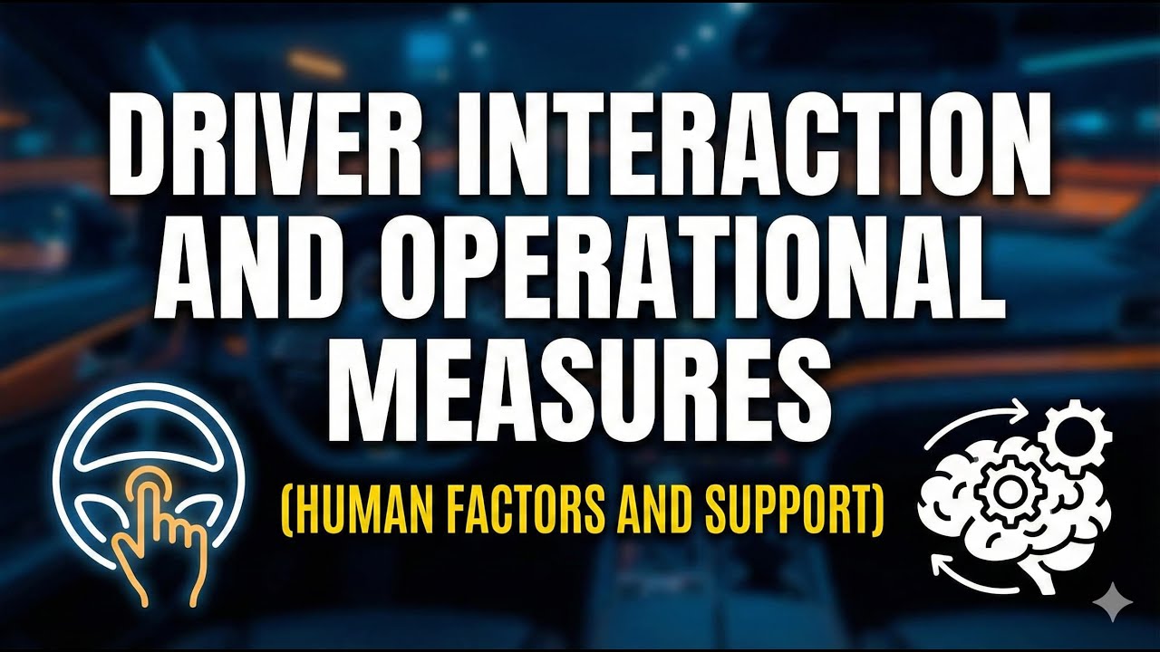 Driver interaction and operational measures (human factors and support)