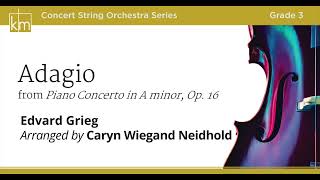 Adagio from Piano Concerto in A minor, Op 10 - Edvard Grieg - arranged by Caryn Wiegand Neidhold