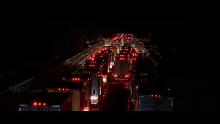 Drivers warned to stay off icy roads as emergency services respond to multiple vehicle crashes