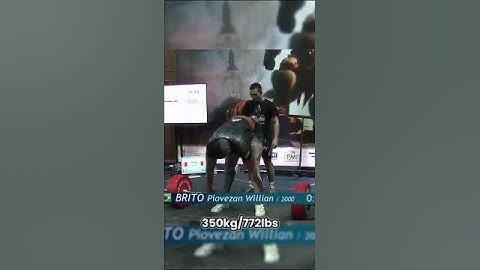 bitelo campeão mundial na Eslováquia 350 kg😎