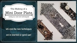 Mini Door Plate Tutorial - Inspired by Tammy (sscrafter1)