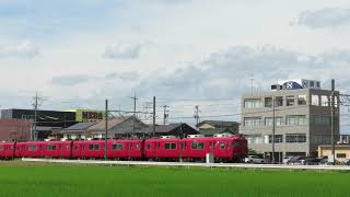 三河ワンマン脱走！名鉄6000系 6015F (三河ワンマン編成 普通東岡崎行き) 新安城付近にて