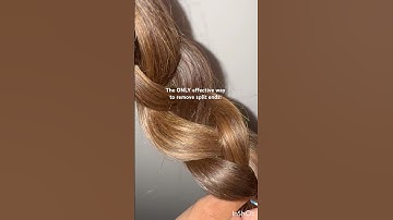 This is the ONLY effective way to remove split ends ☝🏼✨🥲✨ #splitends #hair #shorts #haircare