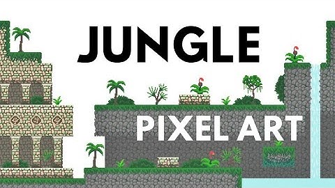 I Drew a PIXEL ART JUNGLE for my Game | Quantum Ruins Devlog #19