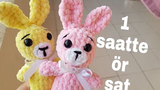 #kadife tavşan#çok kolay amigurumi çok kolay tavşan yapımı#