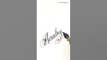 Comment Your Name | Aaradhya in cursive #love #calligraphy #beautiful #shorts
