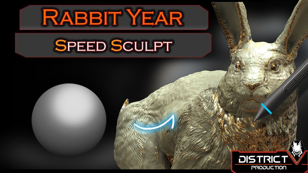 sculpting a rabbit in zbrush