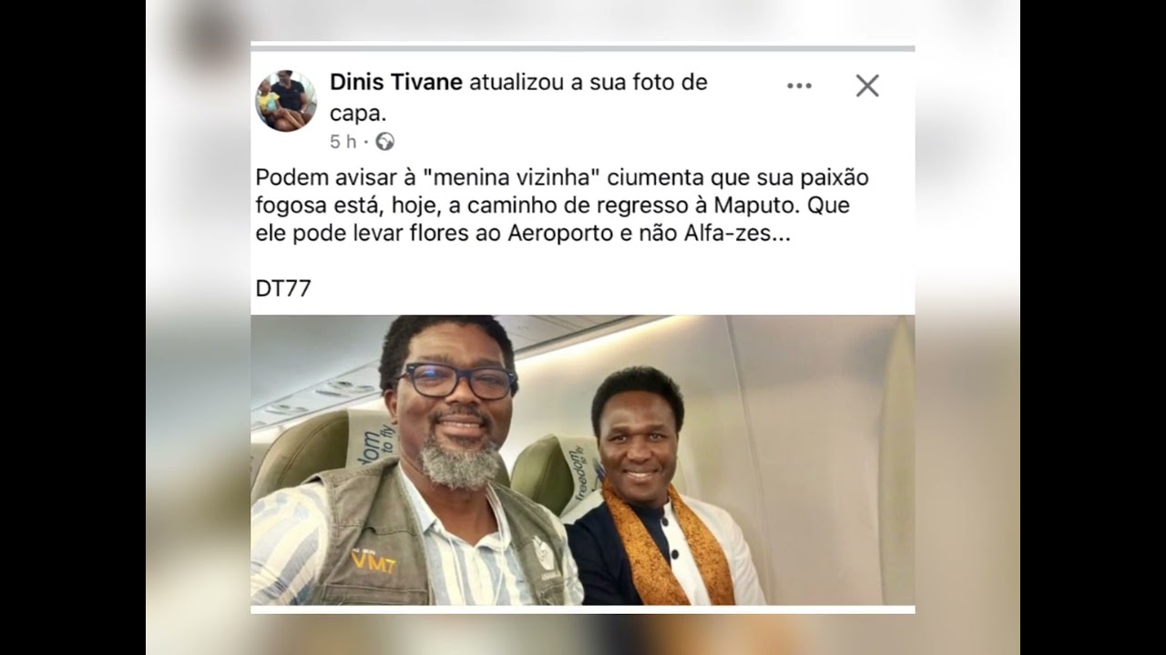 MOÇAMBIQUE: Mondlane e seu assessor, Diniz Tivane, estão a caminho de Moçambique.