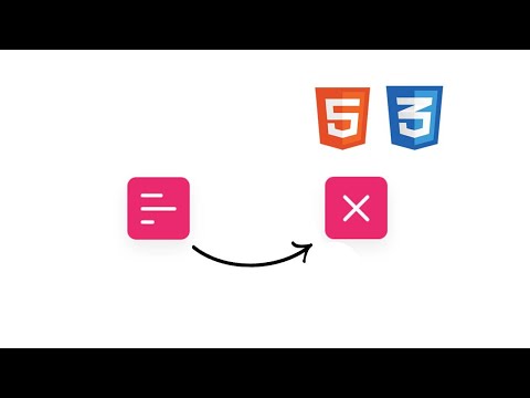Animated Menu Toggle Button using Html CSS and Javascript