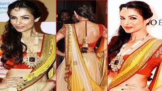 Malaika Arora In Backless Choli Looks Stunning.