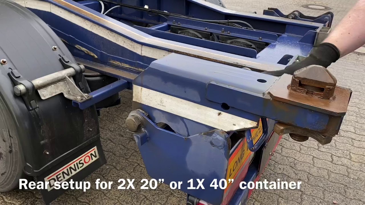 How to use a conatiner chassis with 20“ or 40“ ISO Container on a Semi ...