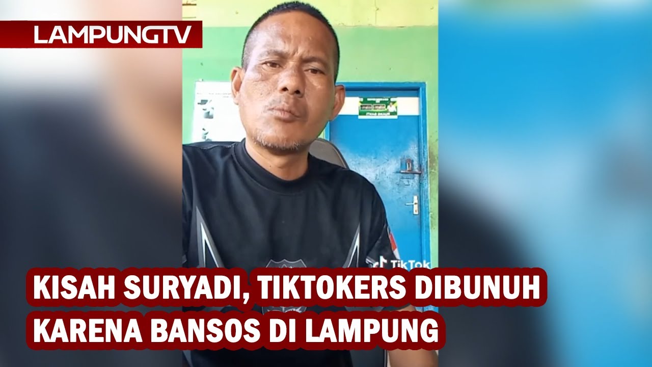 Kisah Suryadi, Tiktokers Lampung Dibunuh gegara Bansos