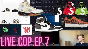 Live Cop Ep. 7 - Jordan Mocha 1s, Supreme North Face, Off White 5s, AF1 Skeleton, Yeezy Unboxing!