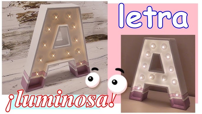 DIY letras con luces led 