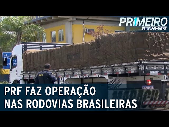 Caminhões arqueados no foco: PRF reforça fiscalização de veículos