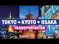 How to get to kyoto  osaka from tokyo without jr pass transportation guide