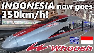 รีวิวรถไฟหัวกระสุน WHOOSH 350 กม./ชม. ใหม่ล่าสุดของอินโดนีเซีย!