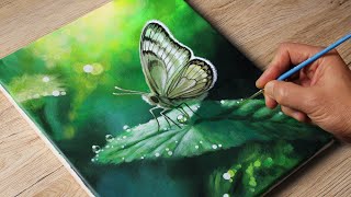 Butterfly Acrylic Painting / Vadym art