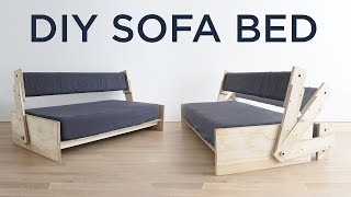 This diy sofa transforms into a bed and is way more comfortable than
most convertible sofas since the design based around tuft & needle
twinxl mattress....